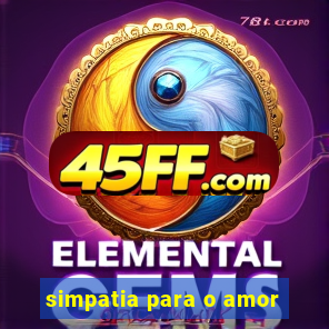 simpatia para o amor